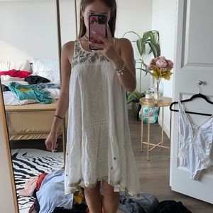 gold and white dress!